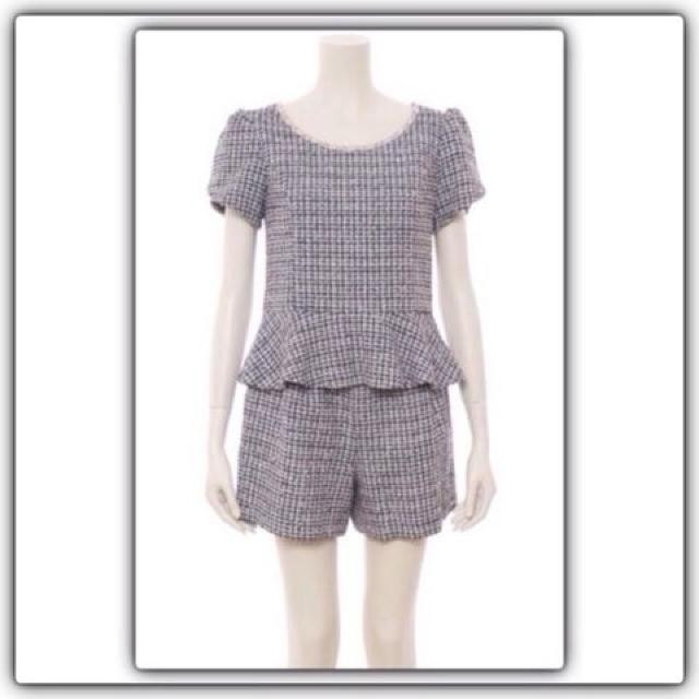 美品レストローズ ツイードパンツセットアップ < ブランド  美品レストローズ ツイードパンツセットアップ < ブランドの