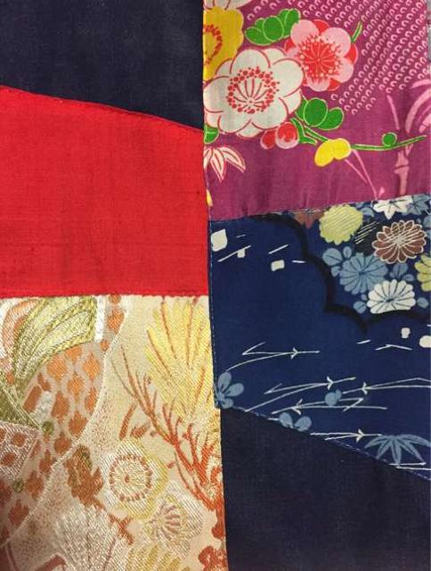 デニム×和柄布 斜め掛け ショルダーバッグ < 女性ファッション  デニム×和柄布 斜め掛け ショルダーバッグ < 女性ファッションの