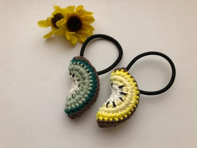 ハンドメイド  ヘアゴム ツイン ゴールドキウイグリーンキウイ < 女性ファッション  ハンドメイド  ヘアゴム ツイン ゴールドキウイグリーンキウイ < 女性ファッションの