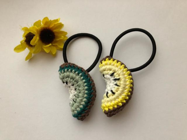 ハンドメイド  ヘアゴム ツイン ゴールドキウイグリーンキウイ < 女性ファッション  ハンドメイド  ヘアゴム ツイン ゴールドキウイグリーンキウイ < 女性ファッションの