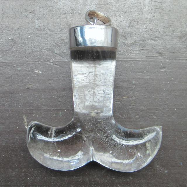 silver925*ホエールテイル 水晶ペンダントトップ 5.5センチ < 女性アクセサリー/時計 silver925*ホエールテイル 水晶ペンダントトップ 5.5センチ < 女性アクセサリー/時計の