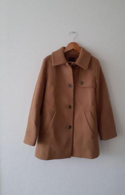 Demi-Luxe BEAMS◆ベージュ ウール シングル ステンカラーコート ジャケット◆36サイズ < ブランド  Demi-Luxe BEAMS◆ベージュ ウール シングル ステンカラーコート ジャケット◆36サイズ  < ブランドの