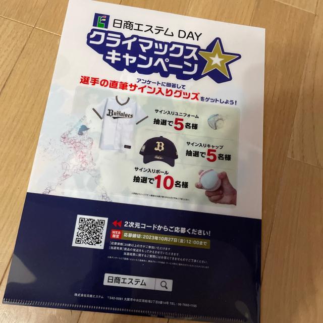 オリックス バファローズ クリアファイル < レジャー/スポーツ  オリックス バファローズ クリアファイル < レジャー/スポーツの