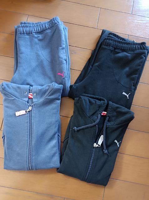 PUMA★薄手ジャージ上下セット黒★カッコイイ★真冬以外★ < 女性ファッション  PUMA★薄手ジャージ上下セット黒★カッコイイ★真冬以外★  < 女性ファッションの