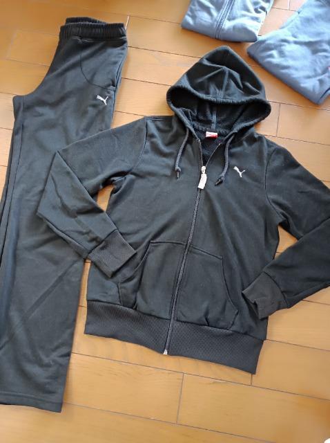 PUMA★薄手ジャージ上下セット黒★カッコイイ★真冬以外★ < 女性ファッション  PUMA★薄手ジャージ上下セット黒★カッコイイ★真冬以外★ < 女性ファッションの