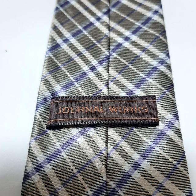 即決1100円 美品 JOURNAL WORKS ネクタイ チェック 554 < 男性ファッション  即決1100円 美品 JOURNAL WORKS ネクタイ チェック 554 < 男性ファッションの