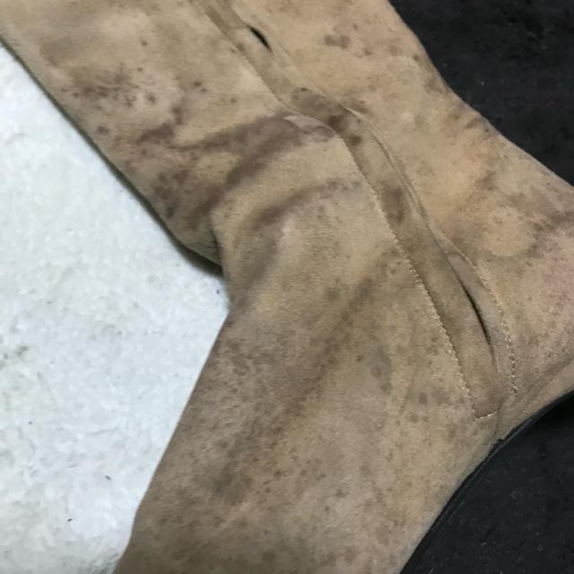 正規品 シャネル スエードロングブーツ ベージュ系 36.5 23.5cm位 < ブランド  正規品 シャネル スエードロングブーツ ベージュ系 36.5 23.5cm位 < ブランドの