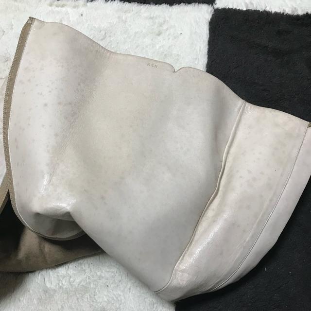 正規品 シャネル スエードロングブーツ ベージュ系 36.5 23.5cm位 < ブランド  正規品 シャネル スエードロングブーツ ベージュ系 36.5 23.5cm位 < ブランドの