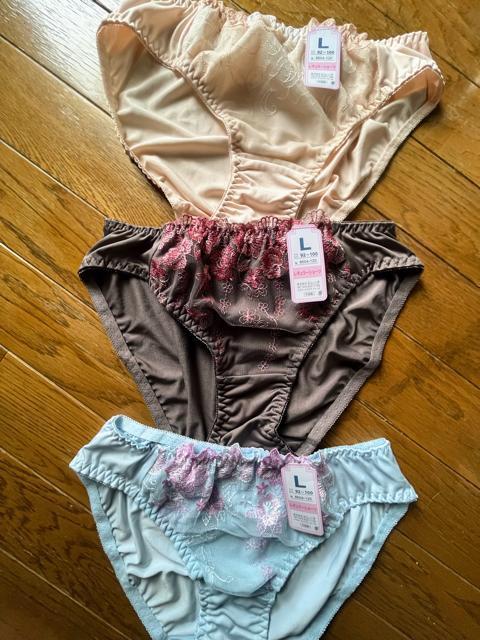 Lサイズ!3枚セット!光沢感ある!ストレッチ!エレガント!ショーツ!新品! < 女性ファッション  Lサイズ!3枚セット!光沢感ある!ストレッチ!エレガント!ショーツ!新品!  < 女性ファッションの