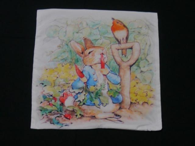 難あり ☆ 新品 ピーターラビット 両面プリント クッションカバー < インテリア/ライフ  難あり ☆ 新品 ピーターラビット 両面プリント クッションカバー  < インテリア/ライフの