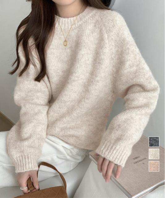 送料無料 新品 もちもちニットトップスきれいめセーター冬 < 女性ファッション  送料無料 新品 もちもちニットトップスきれいめセーター冬  < 女性ファッションの