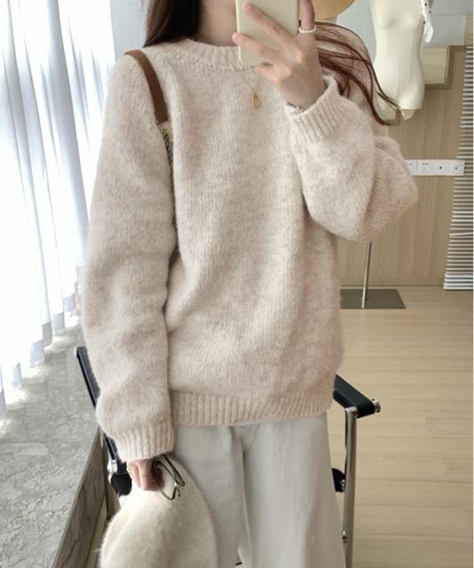 送料無料 新品 もちもちニットトップスきれいめセーター冬 < 女性ファッション  送料無料 新品 もちもちニットトップスきれいめセーター冬 < 女性ファッションの