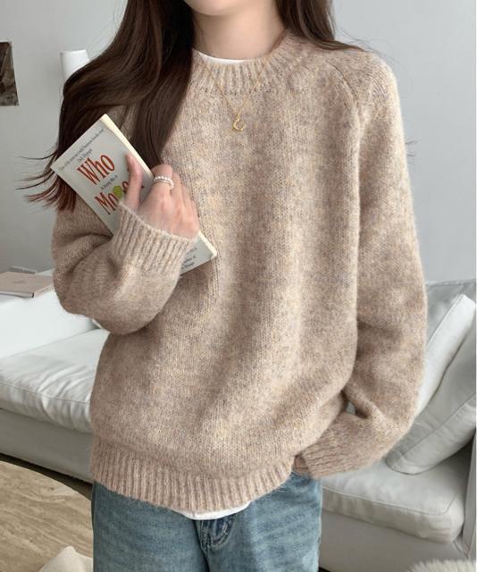 送料無料 新品 もちもちニットトップスきれいめセーター冬 < 女性ファッション  送料無料 新品 もちもちニットトップスきれいめセーター冬 < 女性ファッションの