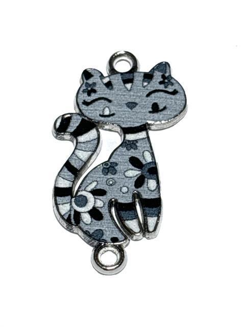 766 ダブルカン 銀色 お花とネコ グレイ1個 金属チャーム アクセサリーパーツ < ペット/手芸/園芸 766 ダブルカン 銀色 お花とネコ グレイ1個 金属チャーム アクセサリーパーツ < ペット/手芸/園芸の