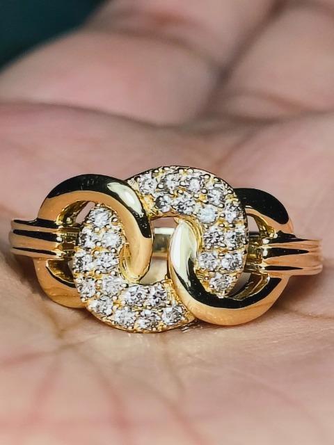 GSTVドーナッツ型の美しいK18金の天然ダイヤ0.27ctが煌めく4.78gの程良いボリュームリングさん大好き(*^^*)♪ < 女性アクセサリー/時計 GSTVドーナッツ型の美しいK18金の天然ダイヤ0.27ctが煌めく4.78gの程良いボリュームリングさん大好き(*^^*)♪ < 女性アクセサリー/時計の