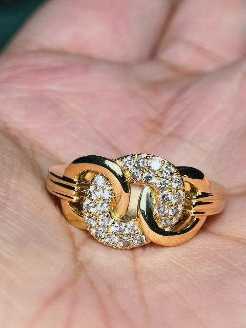 GSTVドーナッツ型の美しいK18金の天然ダイヤ0.27ctが煌めく4.78gの程良いボリュームリングさん大好き(*^^*)♪ < 女性アクセサリー/時計 GSTVドーナッツ型の美しいK18金の天然ダイヤ0.27ctが煌めく4.78gの程良いボリュームリングさん大好き(*^^*)♪ < 女性アクセサリー/時計の