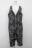 mintNeko・黒白バブルネコ柄オーバーオールツナギ