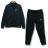 即買☆ナイキ特価 BLK/XLサイズ スウェット上下セット裏起毛 秋冬 ジョガーパンツ ブラック