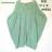 日本製 麻綿 メルシーボーク ライトグリーン サルエルパンツ バウンドコーデ 0サイズ N2m