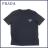 新品プラダPRADAメンズ異素材mix クルーネックロゴTシャ