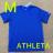新品未使用Mサイズ 半袖Tシャツ サッカーウェア アスレタATHLETA ブルー