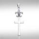 PS Fleur De Lis with Cross Silvert[hX