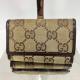 GUCCI GG�� 6�A�L�[�P�[�X �u���E�� ���F �R���p�N�g �O�b�`