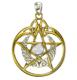 MM Vermeil Crescent Moon Pentacle Pend..