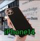 iPhone 14 �P�[�X �u���b�N �S�[���h�� �V���C�j�[ ������ �X�}�z�J�o�[