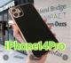 �yiPhone14 Pro�p�z��i�S�[���h�t���[������X�}�z�P�[�X �u���b�N
