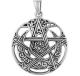 MM Sterling Silver Cut Out Moon Pentacle