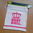 新品2ライン巾着 ピンク L ベビードールBABYDOLLベビド