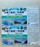藤田観光 日帰り施設ご利用券 2枚