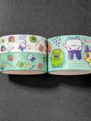 たまごっち/マステ3個セット/1.5a2個/3a1個/まめっち/みみっち/くちぱっち/マスキングテープ/モバペイ