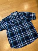 Ablanche NEWYORK  アバランチ  ハンサムチェック  半袖シャツ サイズ XXL位