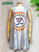 オームタンクトップ チュニック丈 チュニック エスニック アジアン ヒッピー