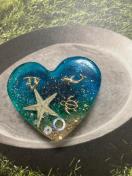 ハンドメイド レジン ハート マグネット