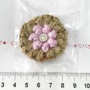 29*ハンドメイド♪ポコポコお花モチーフ ガラスビジュー付き 1