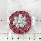 29*ハンドメイド♪ポコポコお花モチーフ ガラスビジュー付き 13