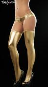 メタリック地のセクシーストッキング 金