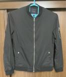 美品 RAGEBLUE◆レイジブルー◆ MA-1 ブルゾン ジャケット L/中古 ブラック 綿/ナイロン ミリタリー 2回のみ着用