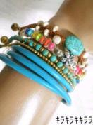 《New》自由アレンジ★ジャラ着け*ラップ ブレスレット【4本セット】