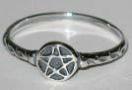 AzureGreen: Pentagram ring US size6 五芒星