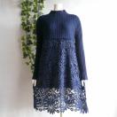 �V�i �Ԗ͗l �N���V�F �j�b�g �`���j�b�N �����s�[�X �� �~ �t �{�g���l�b�N ���u�j�b�g ���f�B�[�X ��i a081 ML