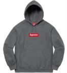 Supreme box logo hoodeddark charcoal MTCY