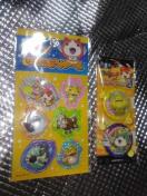 妖怪ウォッチ クリップカンバッチともりあがりシール