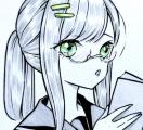 自作イラスト/オリジナル/制服の女の子A
