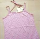 新品☆ドットジャガード素☆ホルターキャミソール☆
