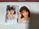 テレカ 50度数 吉田真里子 '89 フリー110#71469/#83132  未使用