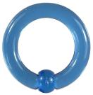 アクリルボディピアス キャプティブビーズリング ウォーターブルー 6G シンプル 耳 口 眉 軟骨 ヘリックス トラガス 透明